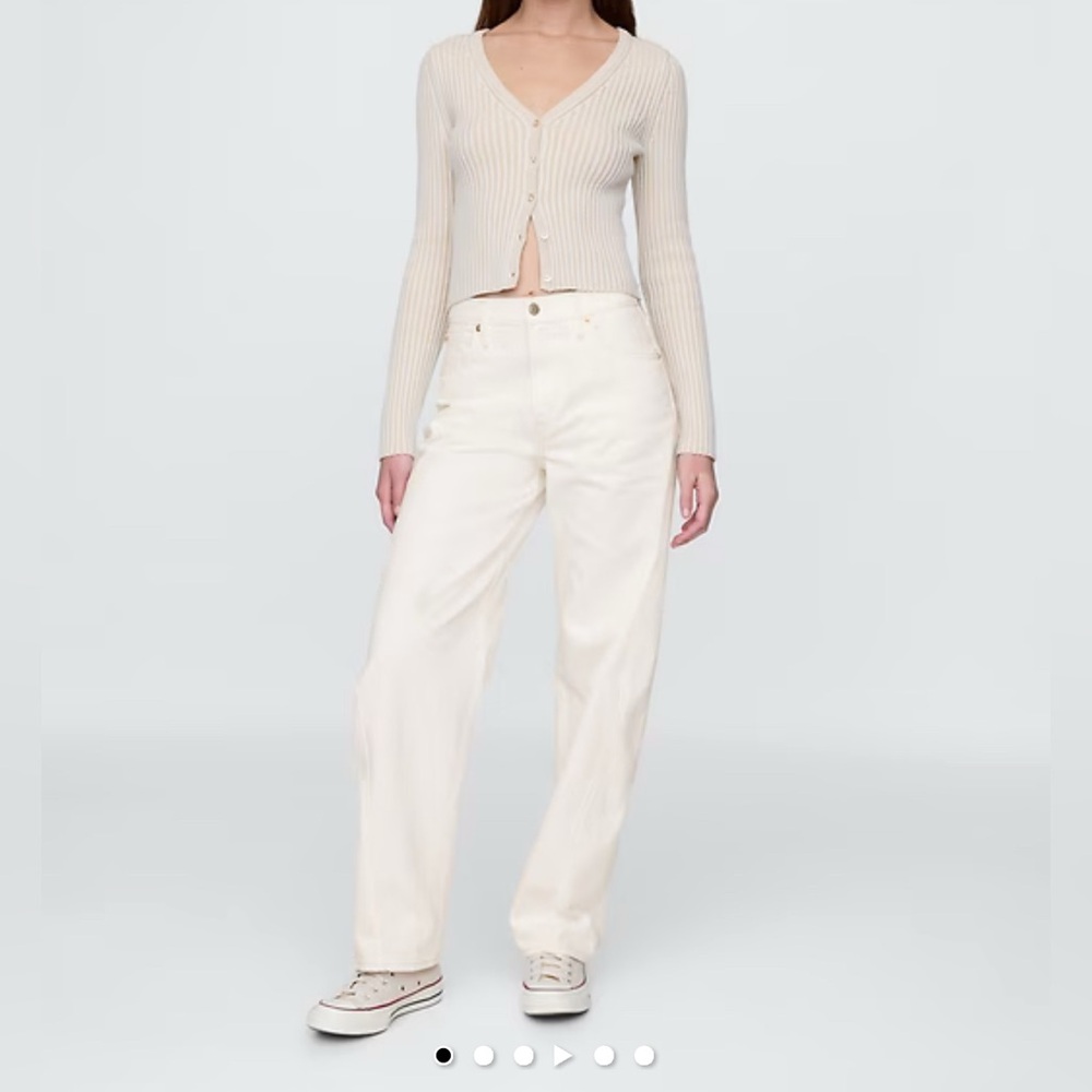Gap High Rise Barrel Jeans